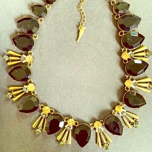 Brand New: Statement Black & Gold Necklace